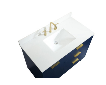 Elegant Bathroom Vanity - Blue (VF47042MBL-BS)