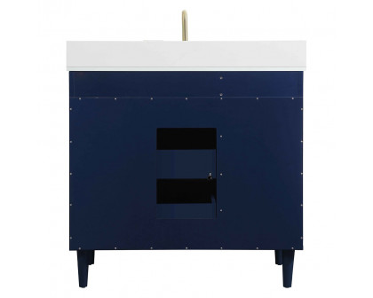 Elegant Bathroom Vanity - Blue (VF47042MBL-BS)