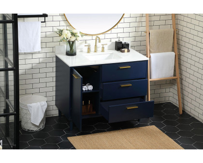 Elegant Bathroom Vanity - Blue (VF47042MBL-BS)