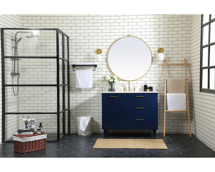 Elegant Bathroom Vanity - Blue (VF47042MBL-BS)