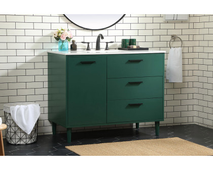 Elegant Bathroom Vanity - Green (VF47042MGN)