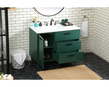 Elegant Bathroom Vanity - Green (VF47042MGN)