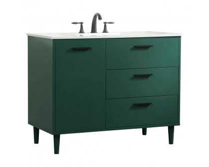 Elegant Bathroom Vanity - Green (VF47042MGN)