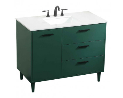 Elegant Bathroom Vanity - Green (VF47042MGN)