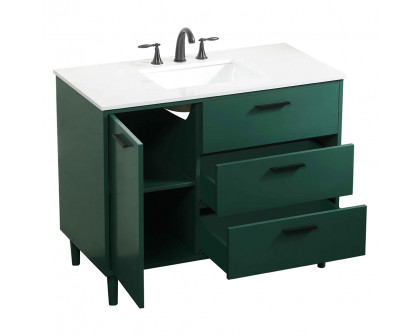 Elegant Bathroom Vanity - Green (VF47042MGN)