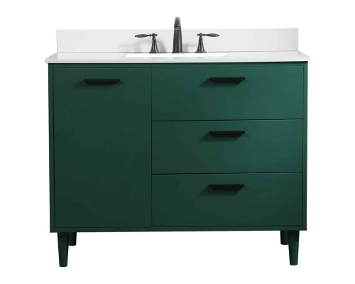 Elegant Bathroom Vanity - Green (VF47042MGN-BS)