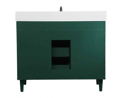 Elegant Bathroom Vanity - Green (VF47042MGN-BS)