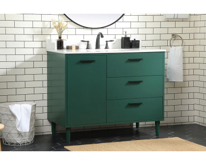 Elegant Bathroom Vanity - Green (VF47042MGN-BS)