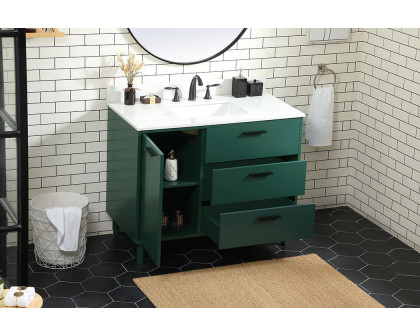 Elegant Bathroom Vanity - Green (VF47042MGN-BS)