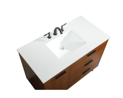 Elegant Bathroom Vanity - Teak (VF47042MTK)