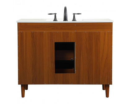 Elegant Bathroom Vanity - Teak (VF47042MTK)