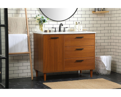 Elegant Bathroom Vanity - Teak (VF47042MTK)