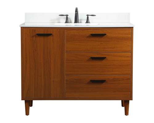 Elegant Bathroom Vanity - Teak (VF47042MTK-BS)