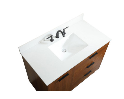 Elegant Bathroom Vanity - Teak (VF47042MTK-BS)