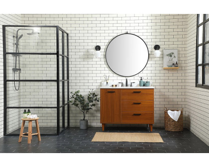 Elegant Bathroom Vanity - Teak (VF47042MTK-BS)