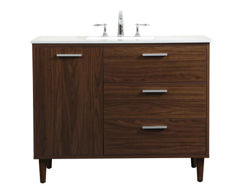 Elegant Bathroom Vanity - Walnut (VF47042MWT)