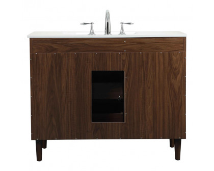 Elegant Bathroom Vanity - Walnut (VF47042MWT)