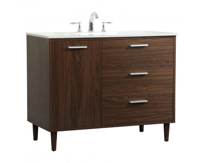 Elegant Bathroom Vanity - Walnut (VF47042MWT)