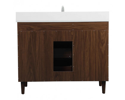 Elegant Bathroom Vanity - Walnut (VF47042MWT-BS)