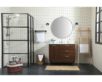 Elegant Bathroom Vanity - Walnut (VF47042MWT-BS)