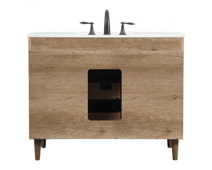 Elegant Bathroom Vanity - Natural Oak (VF47042NT)