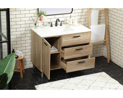 Elegant Bathroom Vanity - Natural Oak (VF47042NT)