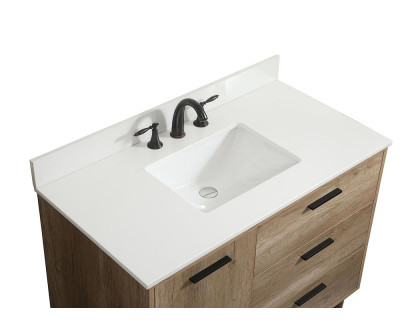 Elegant Bathroom Vanity - Natural Oak (VF47042NT-BS)