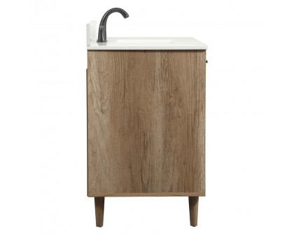 Elegant Bathroom Vanity - Natural Oak (VF47042NT-BS)