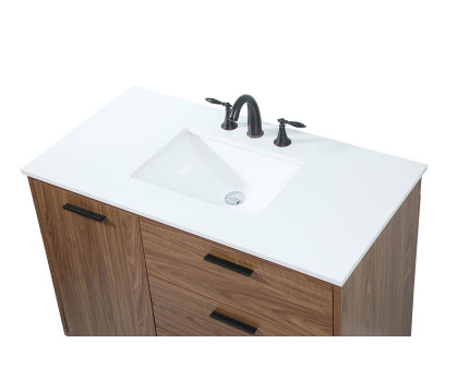 Elegant Bathroom Vanity - Walnut Brown (VF47042WB)