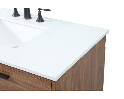 Elegant Bathroom Vanity - Walnut Brown (VF47042WB)