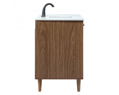 Elegant Bathroom Vanity - Walnut Brown (VF47042WB)