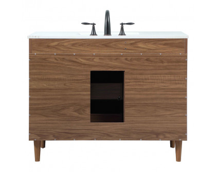 Elegant Bathroom Vanity - Walnut Brown (VF47042WB)