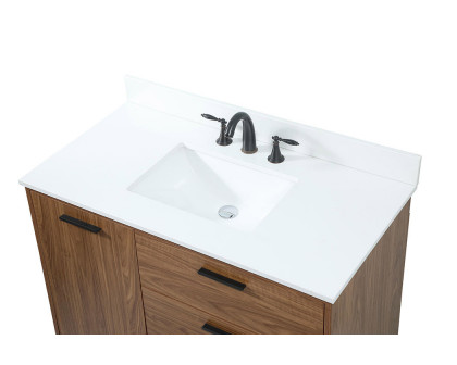 Elegant Bathroom Vanity - Walnut Brown (VF47042WB-BS)