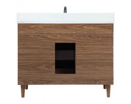 Elegant Bathroom Vanity - Walnut Brown (VF47042WB-BS)