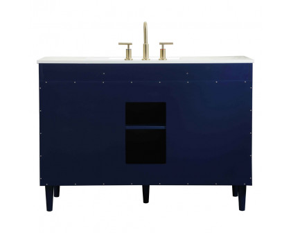 Elegant Bathroom Vanity - Blue (VF47048MBL)