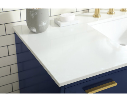 Elegant Bathroom Vanity - Blue (VF47048MBL)