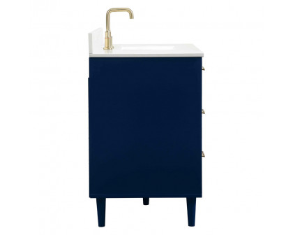 Elegant Bathroom Vanity - Blue (VF47048MBL-BS)