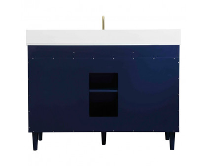 Elegant Bathroom Vanity - Blue (VF47048MBL-BS)