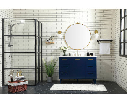 Elegant Bathroom Vanity - Blue (VF47048MBL-BS)