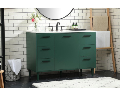 Elegant Bathroom Vanity - Green (VF47048MGN)