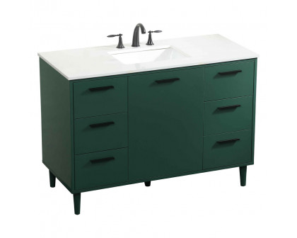 Elegant Bathroom Vanity - Green (VF47048MGN)