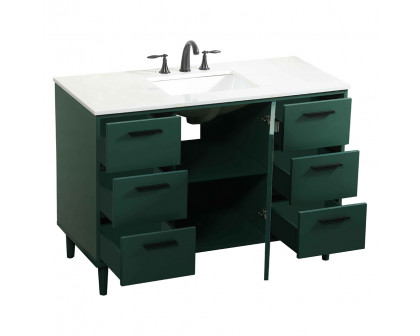 Elegant Bathroom Vanity - Green (VF47048MGN)