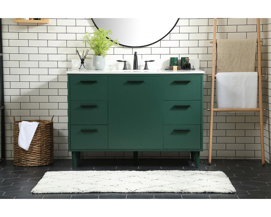 Elegant Bathroom Vanity - Green (VF47048MGN-BS)