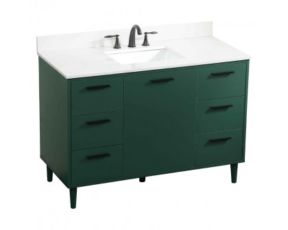 Elegant Bathroom Vanity - Green (VF47048MGN-BS)