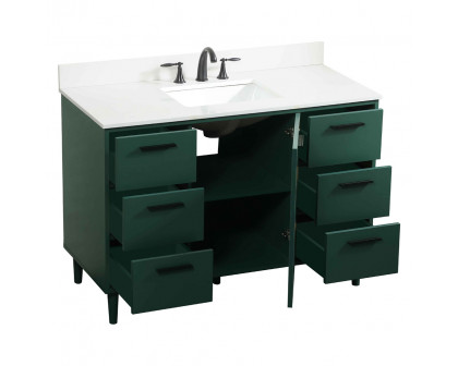 Elegant Bathroom Vanity - Green (VF47048MGN-BS)