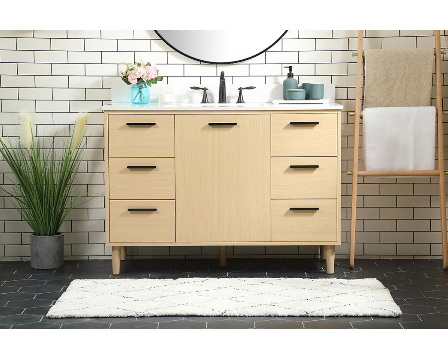 Elegant Bathroom Vanity - Maple (VF47048MMP-BS)