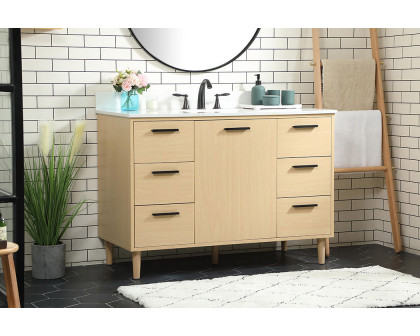 Elegant Bathroom Vanity - Maple (VF47048MMP-BS)