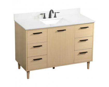 Elegant Bathroom Vanity - Maple (VF47048MMP-BS)