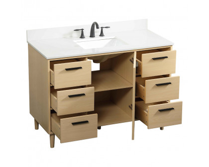 Elegant Bathroom Vanity - Maple (VF47048MMP-BS)