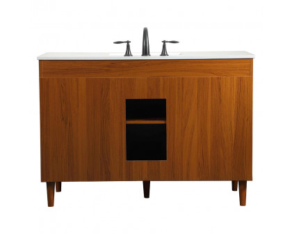 Elegant Bathroom Vanity - Teak (VF47048MTK)